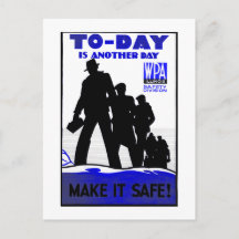 Cartão-postal Segurança no Local de Trabalho