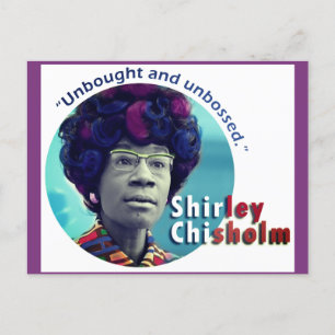 Cartão Postal Cartão-postal "sem caixa" Shirley Chisholm