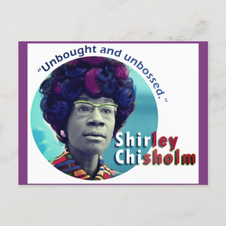 Cartão Postal Cartão-postal "sem caixa" Shirley Chisholm