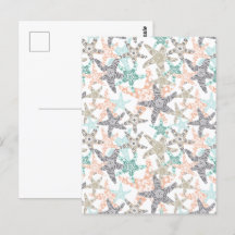 Cartão-postal sem costura Starfish