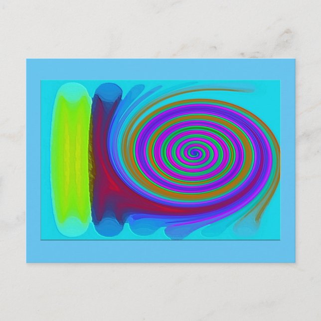 Cartão Postal Cartão-postal Semibrilho "Emoções Mistas" (Frente)