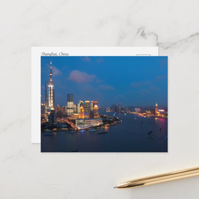 Cartão Postal Cartão-postal Shanghai China (Frente/Verso In Situ)