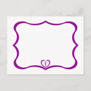 Cartão Postal Cartão-postal simples e elegante #Purple