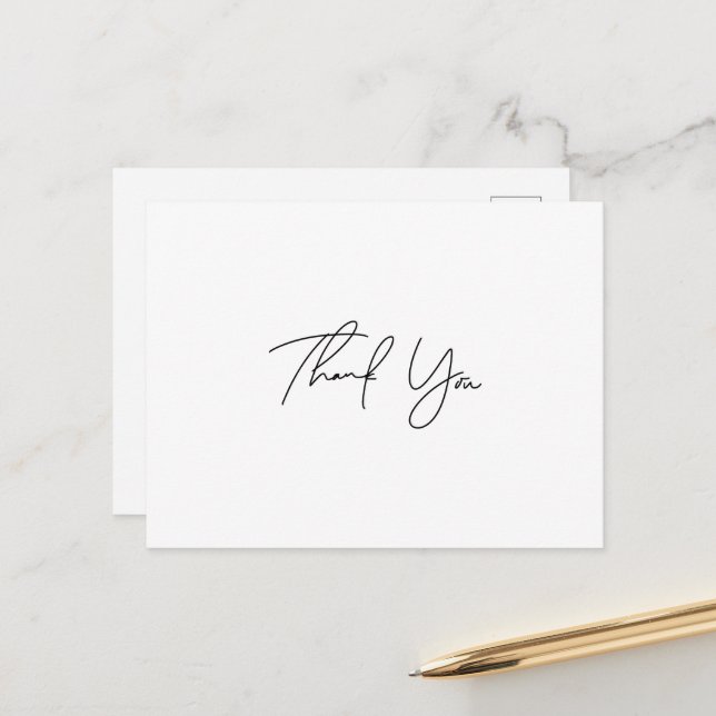 Cartão Postal Cartão-postal Simples Obrigado (Frente/Verso In Situ)