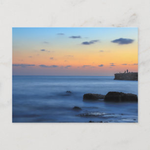 Cartão Postal Cartão-Postal Simples para Vista do Mar Moderno