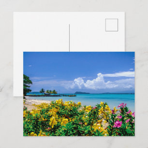 Cartão Postal Cartão-Postal Simples para Vista do Mar Moderno