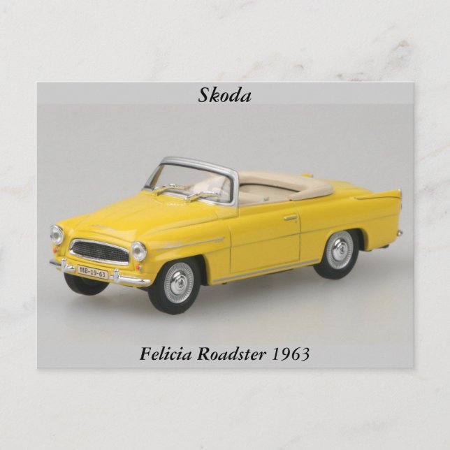 Cartão Postal Cartão-postal Skoda Felicia Roadster 1963 (Frente)