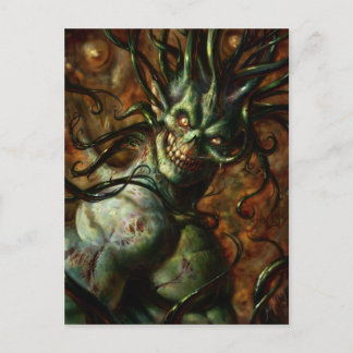 Cartão Postal Cartão-postal Skully Tentacle Head