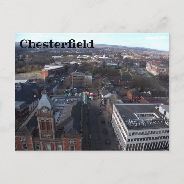 Cartão Postal Cartão-postal Skyline Chesterfield (Frente)