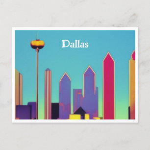 Cartão Postal Cartão-postal Skyline Dallas