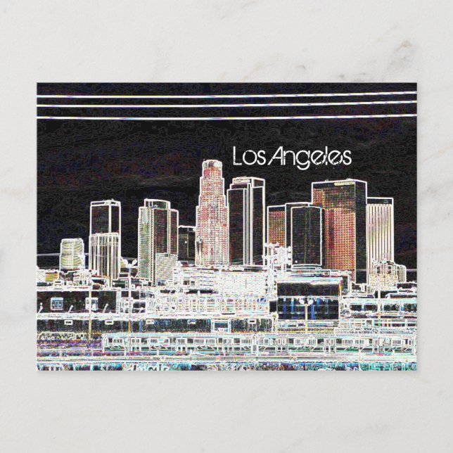 Cartão Postal Cartão-postal Skyline Los Angeles (Frente)