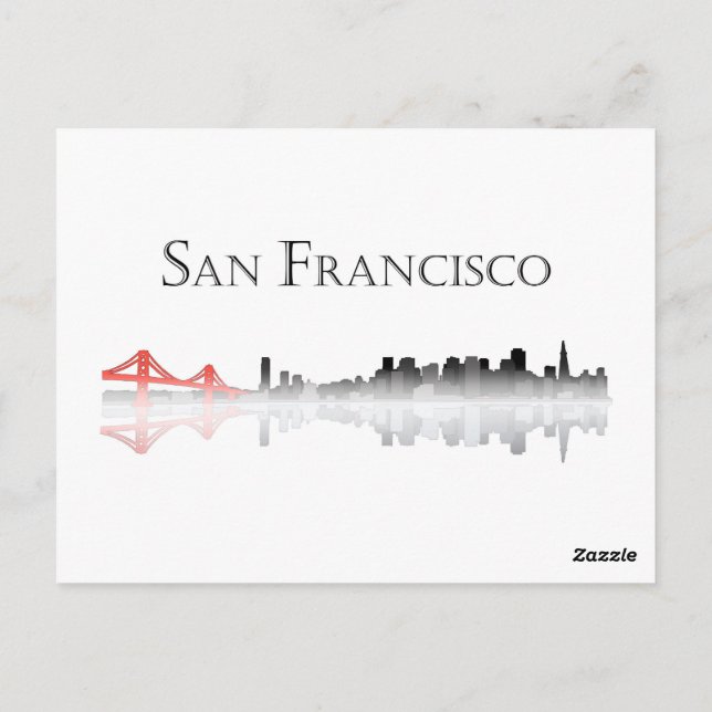 Cartão Postal Cartão-postal Skyline San Francisco (Verso)