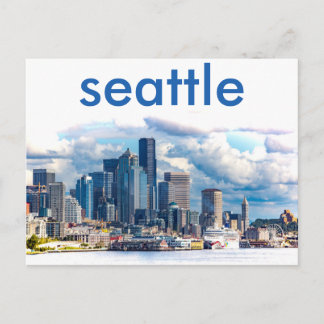 Cartão Postal Cartão-postal Skyline Seattle