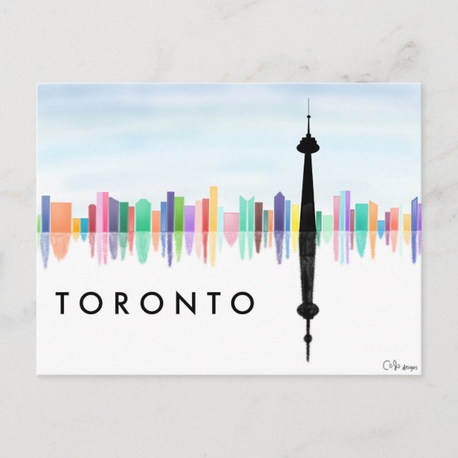 Cartão Postal Cartão-postal Skyline Toronto (Frente)