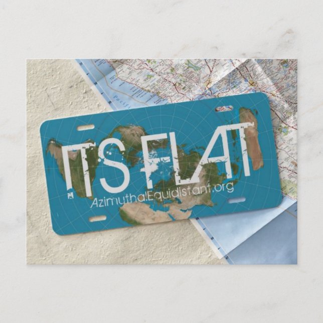 Cartão Postal Cartão-postal SLAT ITS | AzimuthalEquidistant.org (Frente)