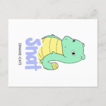 Cartão-postal Snat (Cobra + Cat)