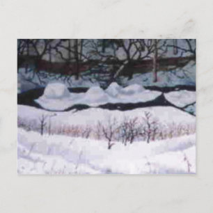Cartão Postal Cartão-postal "Snow on the Elk"