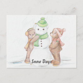 Cartão Postal Cartão-postal Snowbear