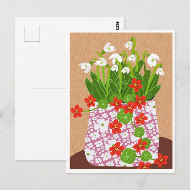 Cartão Postal Cartão-postal Snowdrop (Frente/Verso)