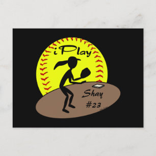 Cartão Postal Cartão-postal Softball Fastpitch