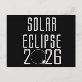 Cartão Postal Cartão-postal Solar Eclipse 2026