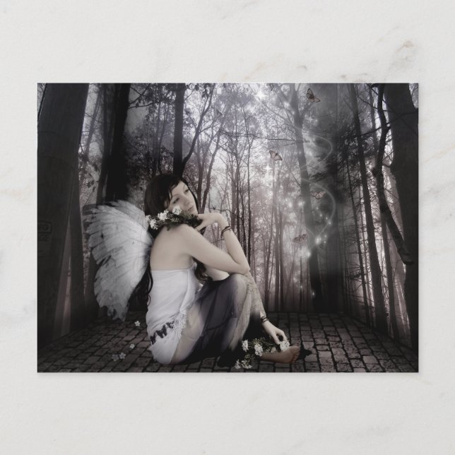 Cartão Postal Cartão-postal "Sonhos de Borboleta" (Frente)