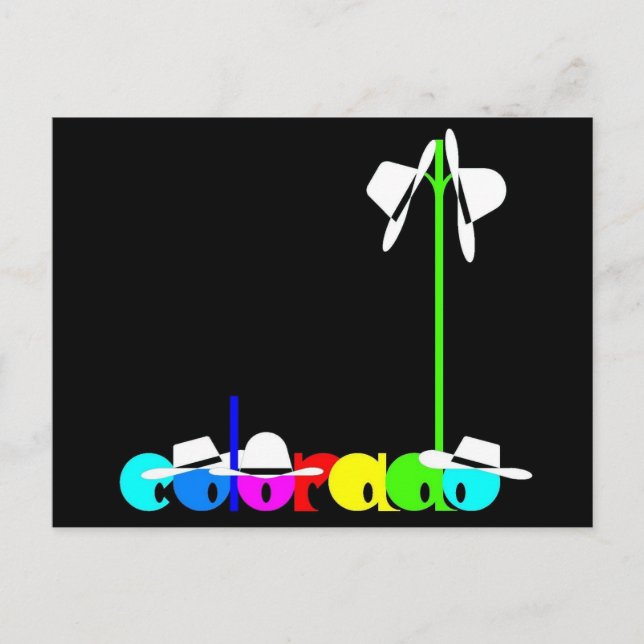 Cartão Postal Cartão-postal Souvenir Colorado (Frente)