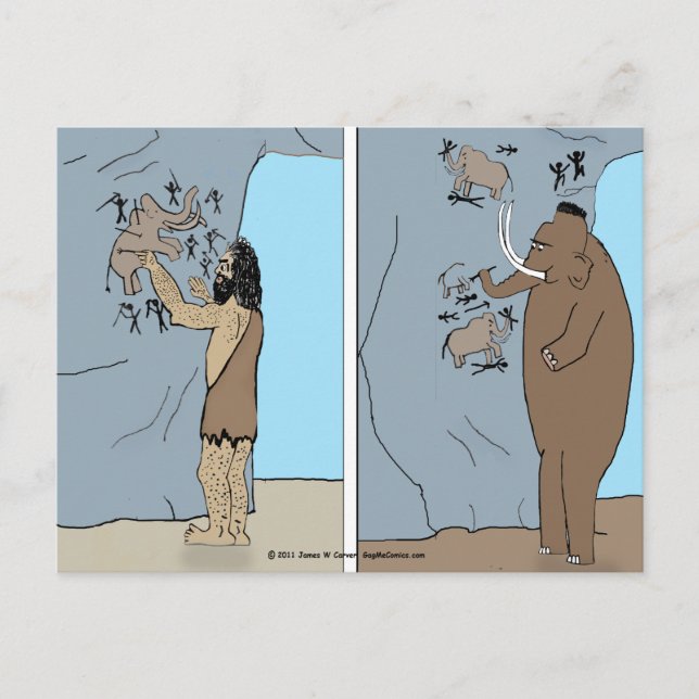 Cartão Postal Cartão-postal "Spin Pré-Histórico" (Frente)