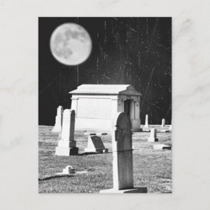 Cartão Postal Cartão-postal Spooky Graveyard