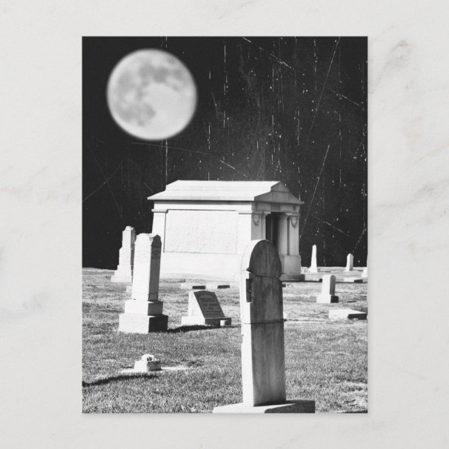 Cartão Postal Cartão-postal Spooky Graveyard (Frente)