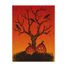 Cartão-postal Spooky Halloween