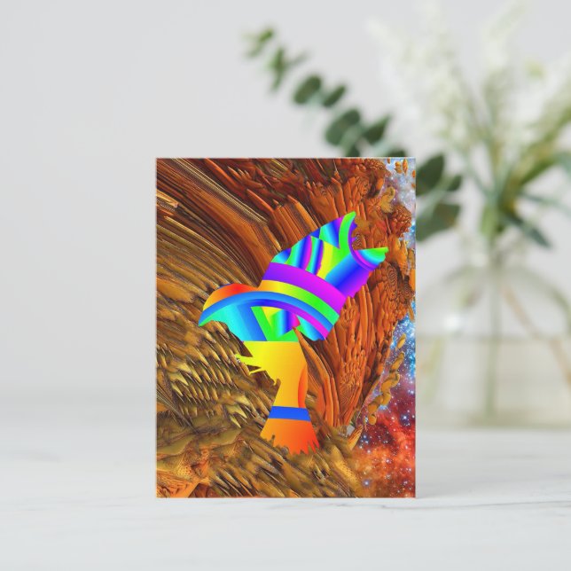 Cartão Postal Cartão-postal Star Bird (Em pé/Frente)