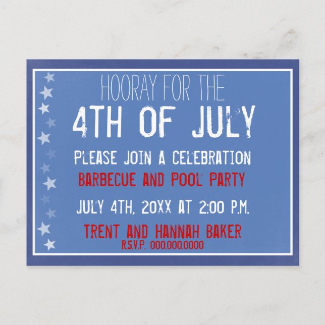 Cartão Postal Cartão-postal Star Chalkboard (Frente)