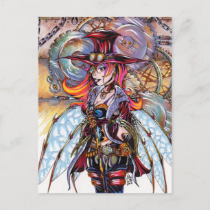 Cartão Postal Cartão-postal Steampunk Fairy