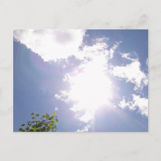 Cartão Postal Cartão-postal Sun Beam e Clouds (Frente)
