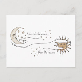 Cartão Postal Cartão-postal Sun e Moon