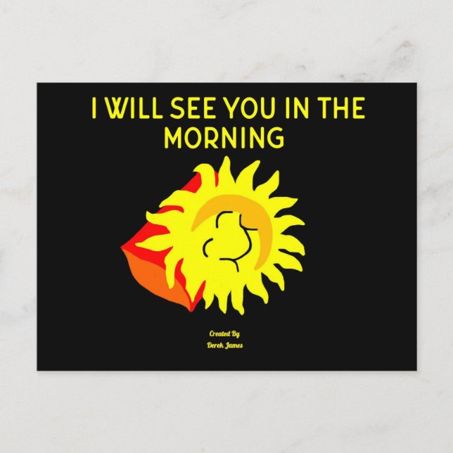 Cartão Postal Cartão-postal Sun Noturno (Frente)