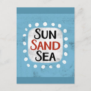 Cartão Postal Cartão-postal Sun Sand Sea