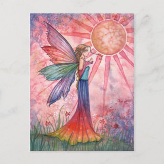 Cartão Postal Cartão-postal Sunshine e Rainbow Fairy