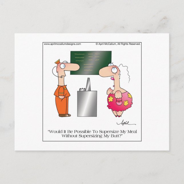 Cartão Postal Cartão-postal SUPERDICE-ME de abril McCallum (Frente)