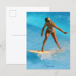 Cartão Postal Cartão-postal Surfer Hawaii