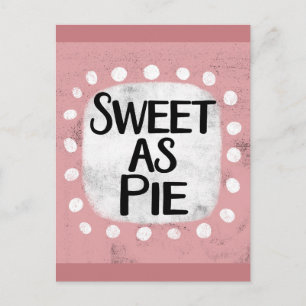 Cartão Postal Cartão-postal Sweet As Pie