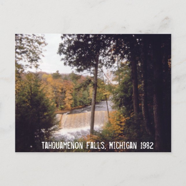 Cartão Postal Cartão-postal Tahquamenon Falls Michigan (Frente)