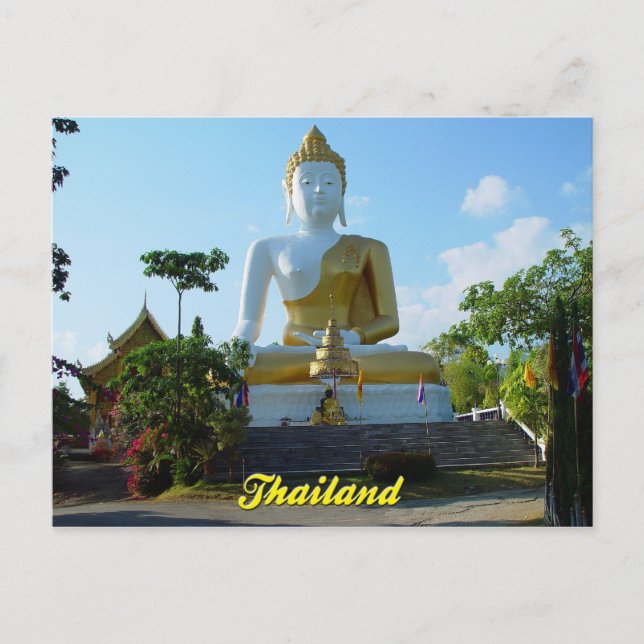 Cartão Postal Cartão-postal Tailandês Buddha Chiang Mai, Tailând (Frente)
