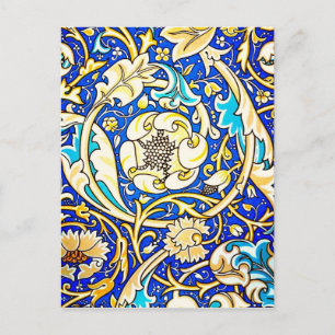 Cartão Postal Cartão-postal-Tecido Vintage/Moda-William Morris 2