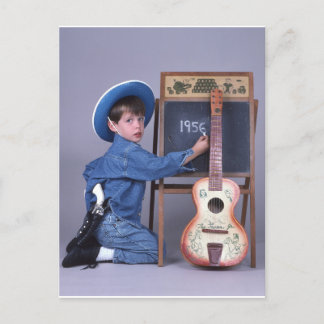 Cartão Postal Cartão-postal Texan Jr Cowboy Guitar
