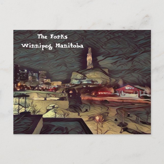 Cartão Postal Cartão-postal The Forks Winnipeg, MB. (Frente)