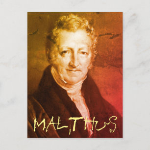 Cartão Postal Cartão-postal Thomas R. Malthus