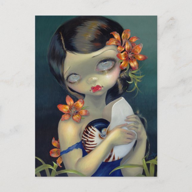 Cartão Postal Cartão-postal "Tiger Lily, Tiger Nautilus" (Frente)