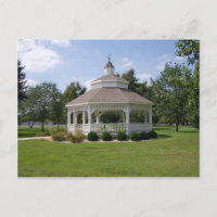 Cartão-postal - Tipton Indiana Gazebo